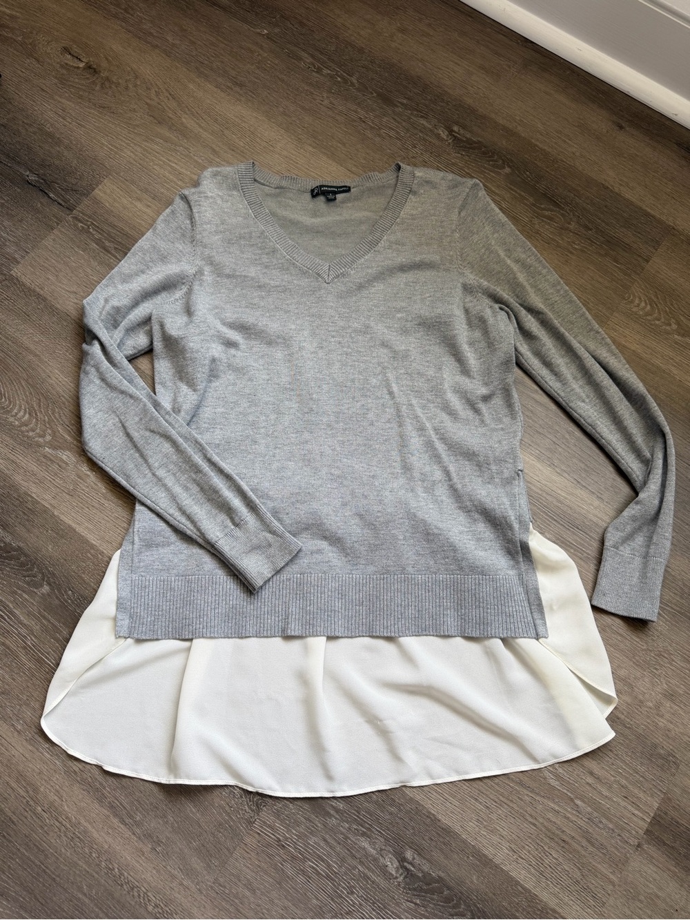 Adrianna Papell layered sweater top